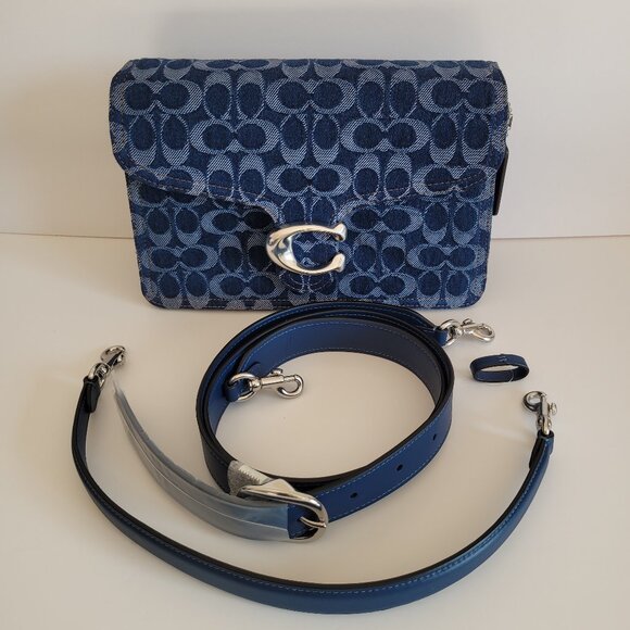 Coach Handbags - Coach Tabby Shoulder Bag in Signature Denim, Deep Blue Multi